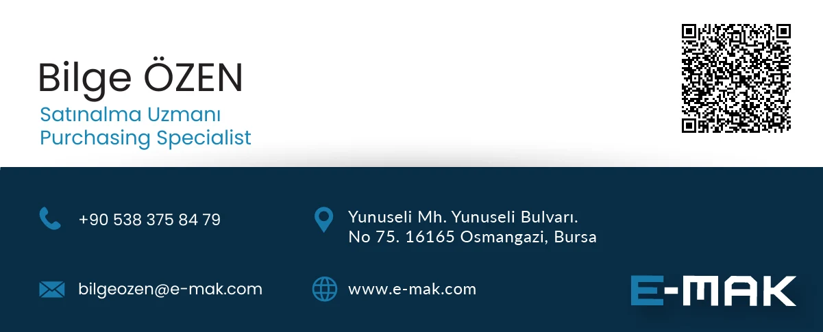 E-MAK için kurumsal e-posta imza tasarımı örneği