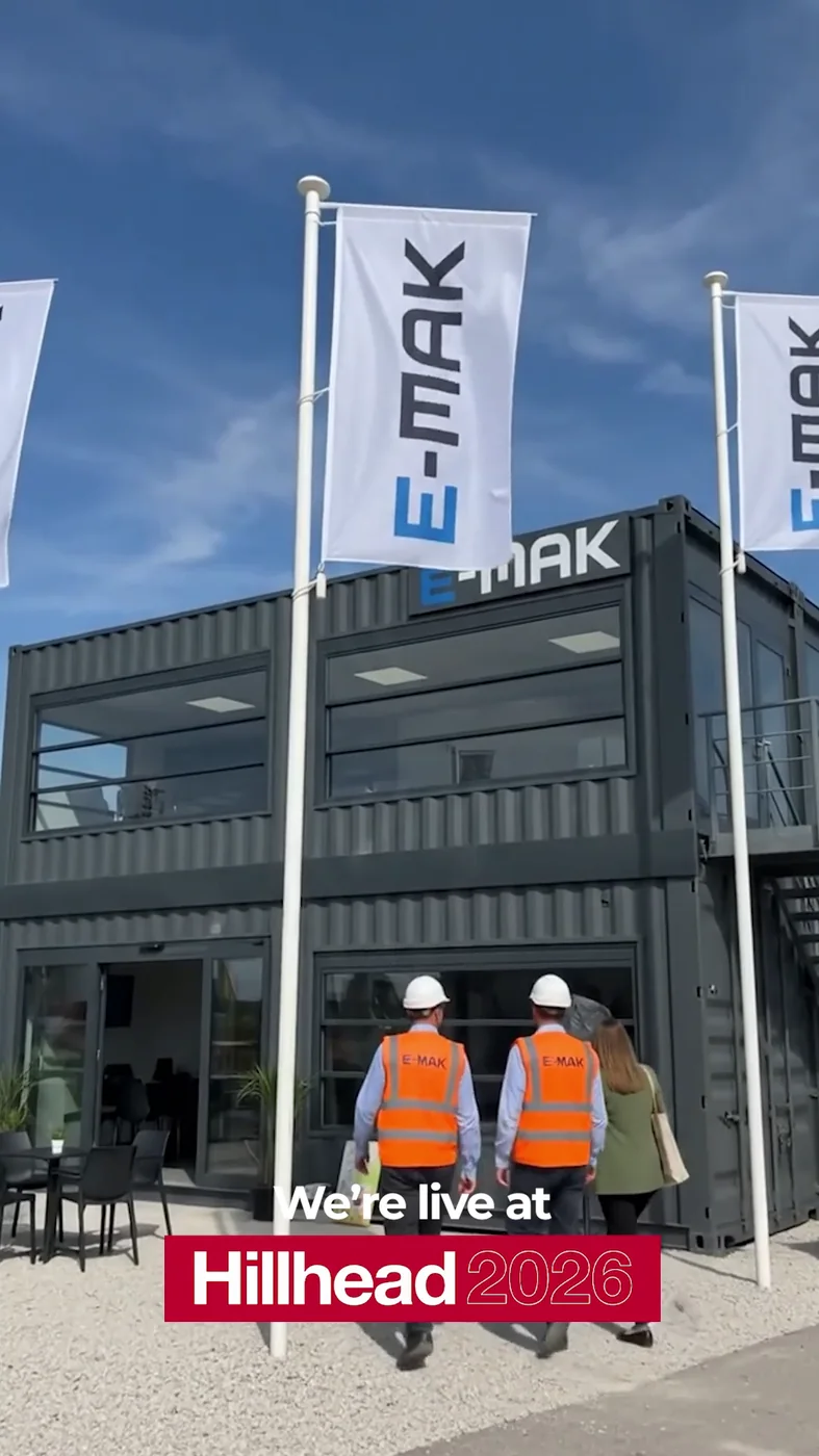 E-MAK fuar alanı çekiminden bir kare