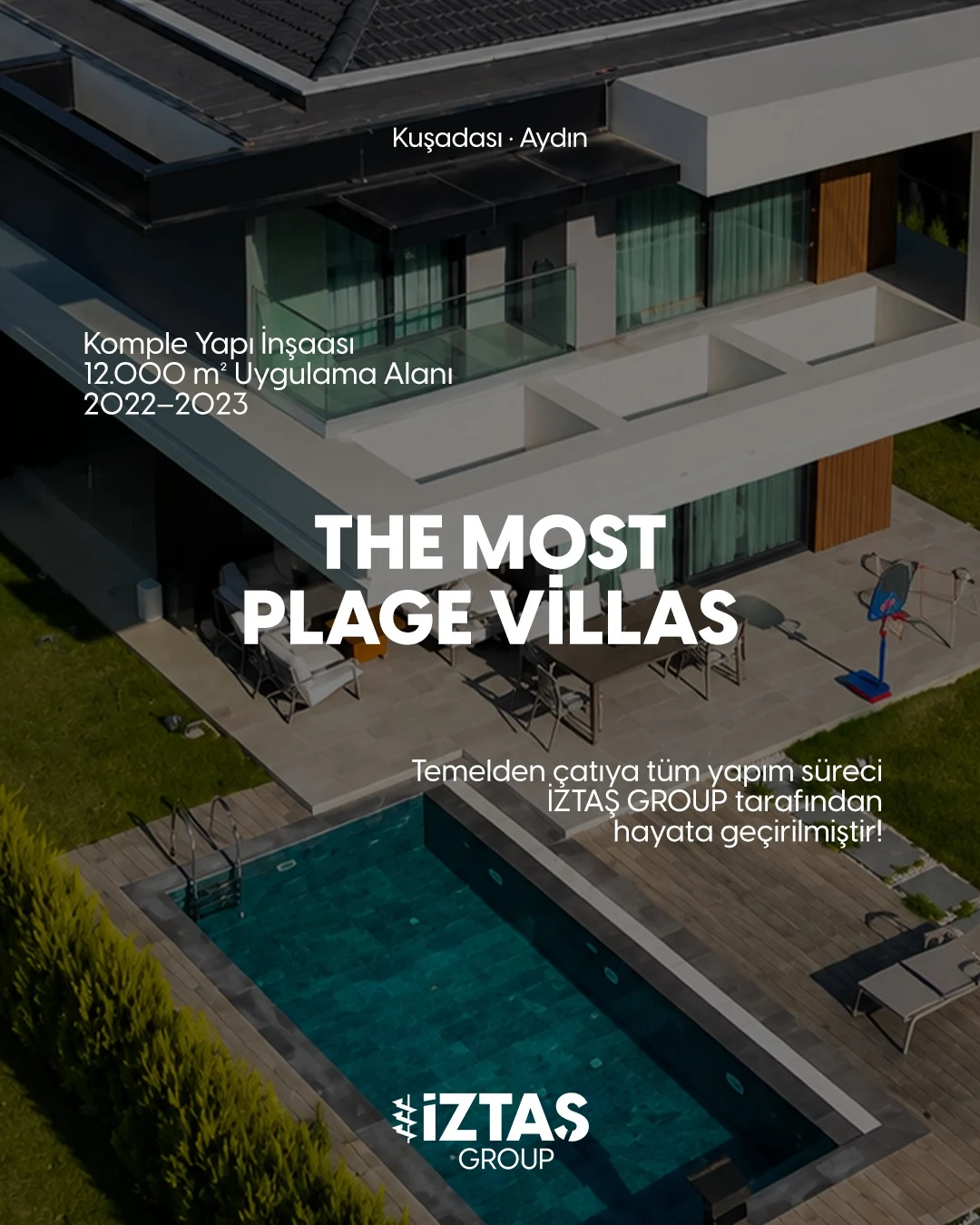 İztaş Group için hazırlanan The Most Plage Villas sosyal medya postu