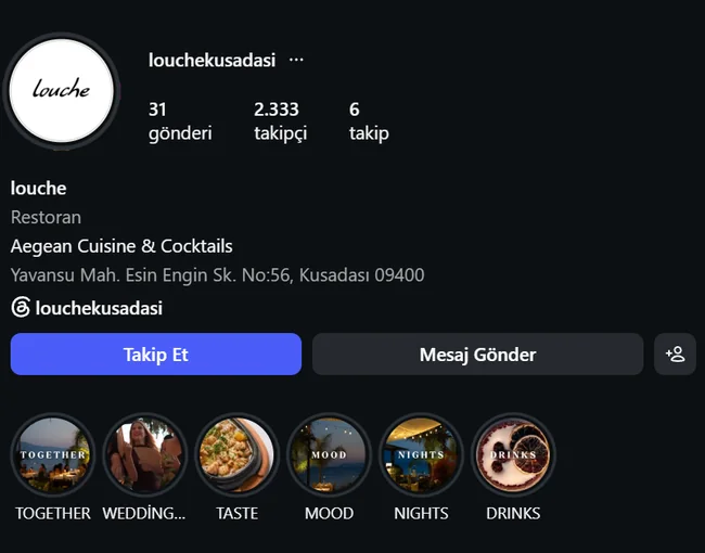 louchekusadasi Instagram profili